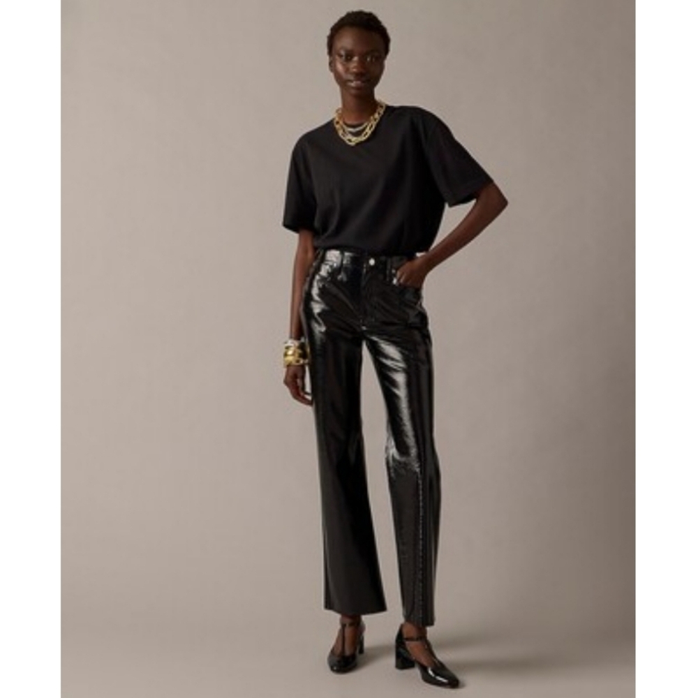 J. Crew Collection Faux Patent Leather Pants